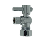 Mini Lever Handle with 1/4 Turn Ball Valve - Lead Free - Angle (1/2" Compression)